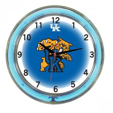 Kentucky Wildcats 18 Inch Neon Clock