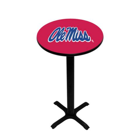 Ole Miss Rebels Black Pub Table