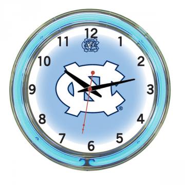 North Carolina Tar Heels 18 Inch Neon Clock