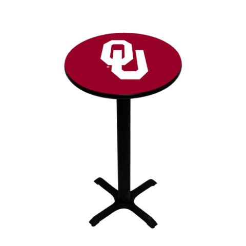 Oklahoma Sooners Black Pub Table