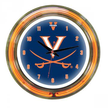 Virginia Cavaliers 14 Inch Neon Clock