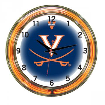 Virginia Cavaliers 18 Inch Neon Clock