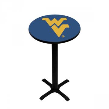 West Virginia Mountaineers Black Pub Table