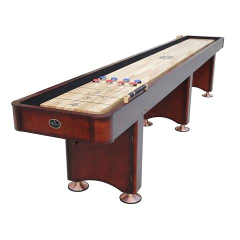 Playcraft Georgetown 16  Shuffleboard Table - Burnished Cherry